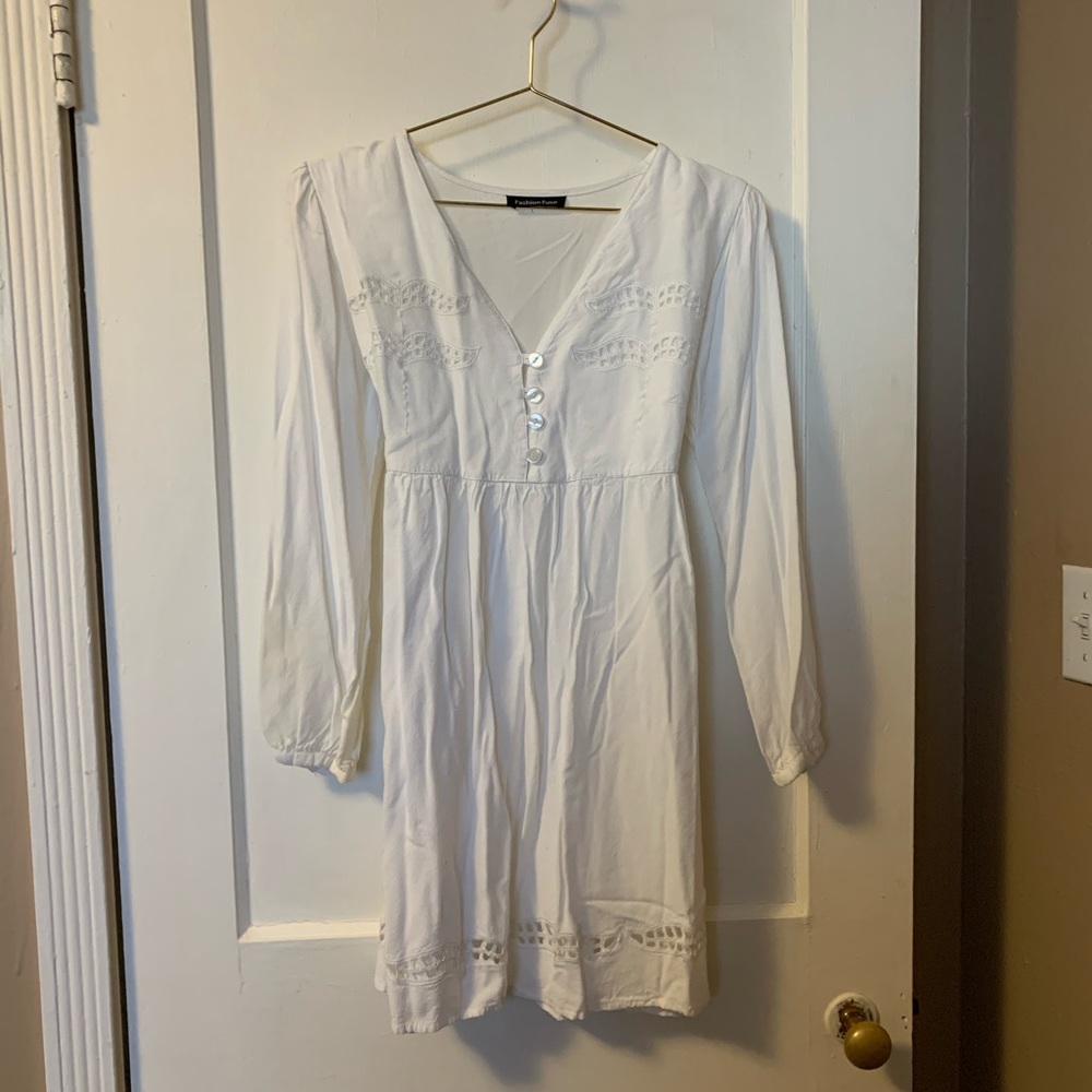 Boho White Dress